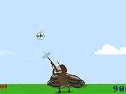 Duck N Cover game screenshot, playing free online shooter, shooting ducks arcade game