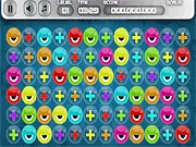 Matching colored cells with medicine in the free online puzzle game Color Cell Doctor
