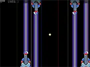 Musical Extravaganza online rhythm game screenshot, dodging lights and obstacles on beat