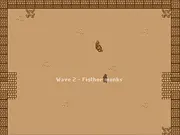 A powerful mage character shooting a fireball from their staff in the free online action RPG game Mage Arena