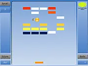 Slippery Breakout free online arcade game smashing bricks with a paddle