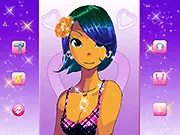 Astella's Dilemma game screen showing the main character Astella ready to be dressed up to impress her crush