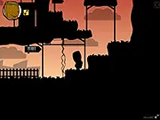 Barrel Heads Adventure game screenshot, character collecting keys and avoiding spikes in a platformer level, free online game