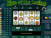 Zodiac Slots free online game, playing a classic casino slot machine with signs of the zodiac, free to play slot game
