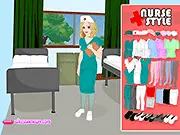 Play Nurse Style Dress Up free online, hospital uniform fashion game for girls, dress up the nurse