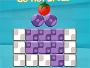 Wonder Soup physics puzzle game, a red tomato about to roll into a cooking pot after objects are removed