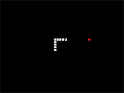 Screenshot of NelkSnake Retro Online game showing the long snake moving on a grid, having just eaten a food pellet
