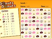 Play Donuts Donuts, a free online match 3 puzzle game on PlayArcadeHub.