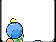 Screenshot of Bubble Pop 2.0 free online game with colorful bubbles and mouse cursor