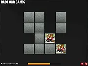 Tom and Jerry Car Memory online game screenshot, matching car signs, free memory puzzle for kids