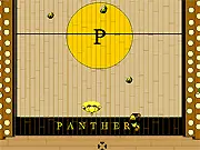 Screenshot of the Dodge Ballin' 3v3 online game showing two teams of three cartoon high school characters throwing balls on a court.