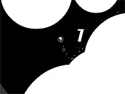 Screenshot of Areas online game showing a simple geometric shape being divided by white lines into smaller, equally sized areas, demonstrating minimalist puzzle gameplay.