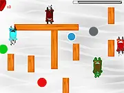 Christmas Color Derby game screenshot featuring festive colored cars and matching zone circles, play free online