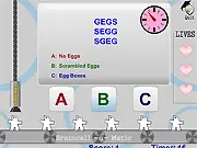 Gameplay screenshot of Armor Academy, showing a classic Rebus puzzle being solved in a logical thinking word game format.