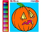 Jack O'Lantern Coloring free online Halloween pumpkin game
