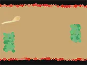 Screenshot of Spermat Trip Journey online game showing a single sperm cell navigating a narrow, winding tube while avoiding obstacles