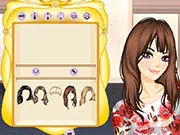 Ladylike Pleats free online game screenshot, fashion dress up for a casual party on PlayArcadeHub