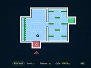 The Big Bank Robbery game screenshot showing a figure sneaking past red laser sensors in a highly secured vault corridor