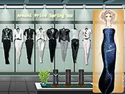 Play Armani Prive Spring 2010 free online, high-fashion dress up game, Armani design collection