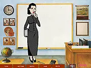 School Teacher Dressup game screenshot, styling a teacher in professional clothing, fashion game free to play online