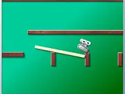 The 'Bod' character rolling on a platform in the free online physics puzzle game BodsWorld