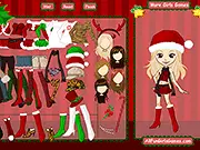 Cute Girl Christmas Dress Up free online game, festive fashion simulator, play online girl dress-up game, holiday outfits