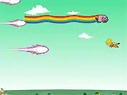 Play Dragonball Z Flash free online game, catch meat clubs and avoid fireballs, quick reaction challenge