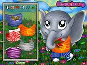 Play Baby Elephant Dressup free online, cute animal makeover game, pamper the baby elephant Elle
