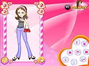 Belinda Dressup free online game, girl character with various fashion clothes and accessories on PlayArcadeHub