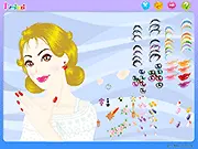 Vivid Shade Makeup game screenshot, play free online beauty and color makeup game on PlayArcadeHub, bold lipstick and colorful eyeshadow