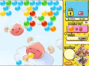 Bubble Angel free online bubble shooter game with cute faces