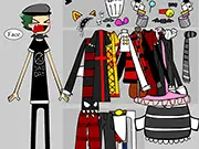 Screenshot from the Zen Dress Up game showing the boy character Zen modeled in a stylish, minimalist modern outfit and hairstyle