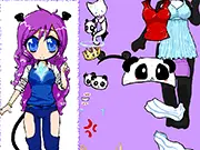 Bella Muerte Dress Up free online game, girl character in a fashionable outfit