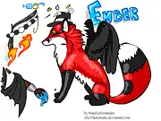 Play Ember Dress Up free online game, customize a cute fox character, animal fashion and accessory game, fox styling.