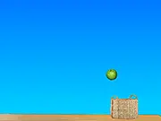 Collect the Falling Fruit game screenshot, play free online arcade game on PlayArcadeHub, collecting good fruit and avoiding rotten fruit