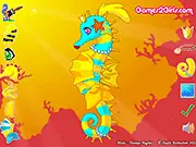 Elegant Seahorse Dress Up free game online, styling a magical seahorse with crowns and underwater accessories