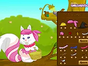 Fancy Squirrel Dress Up game, free online animal makeover with elegant clothes and fantasy accessories