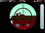 Sniper Santa free online action game, Christmas shooting defense on PlayArcadeHub