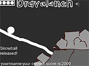 Play Dravalanch free online drawing puzzle game, draw lines to solve physics challenges and survive avalanch mayhem on PlayArcadeHub.