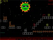 Screenshot of Glowsticks v1.5 platformer game with neon and glowing graphics - play free online