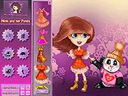 Mimi and her Panda free online dress up game, styling a cute girl and her panda friend in coordinated outfits