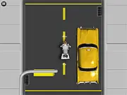 Pizza Pursuit online game screenshot, fast-paced racing through city streets, free pizza delivery game