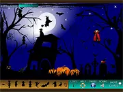 Play Happy Halloween Hidden Objects free online game. Find bats, pumpkins, and skulls in spooky scenes.