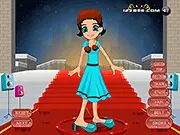 Screenshot of Jeanne Flash Dress Up game showing the character Jeanne in a fashionable outfit