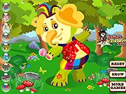 Play Jumbo the Elephant Dress Up free online circus game, style the animal performer in a flamboyant outfit for his show on PlayArcadeHub