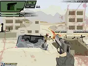 Drift Boss gameplay showing a car drifting on a narrow track over an abyss - Play online free on PlayArcadeHub