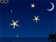 StarShine 2 free online game screenshot, shooting a star to start a chain reaction in a logic puzzle