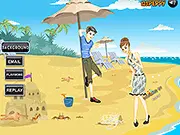 Lueis and Rosy Vacation Dress Up game screenshot, styling a couple for their holiday trip