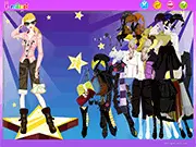 Stars and Fashion Dressup free online game catwalk fashion show stylist celebrity