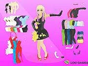 Play Lady Gaga Dress Up free online game, style the celebrity star with crazy fashion, leotards, leggings, and stiletto heels on PlayArcadeHub